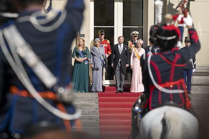 La familia real holandesa, en La Haya, el 20 de septiembre de 2022. (Lex van Lieshout / ANP / AFP) / Netherlands OUT