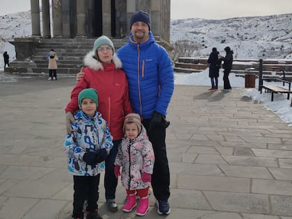 La familia Safronov en Rusia