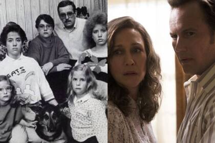 La familia Smurl, de Pensilvania, inspiró la historia de la película El Conjuro, con sus experiencias paranormales (Web/Warner Bros)
