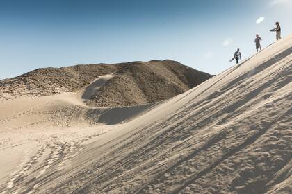 La famosa duna mágica: es aconsejable ir muy temprano para evitar las altas temperaturas del mediodía.