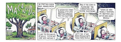 La famosa tira, en su versión en inglés