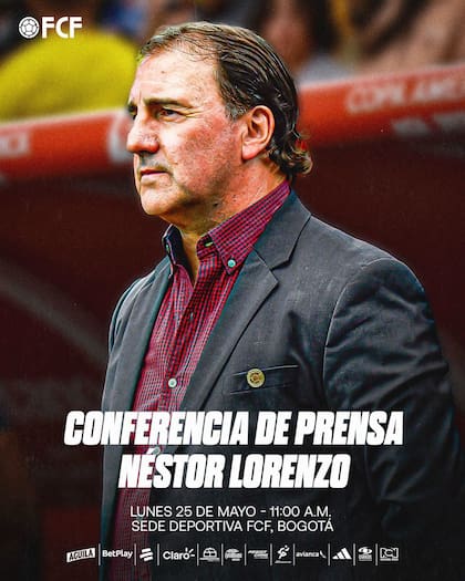 La FCF citó a una conferencia de prensa en su sede para conocer la lista de 26 jugadores que integrarán el seleccionado colombiano