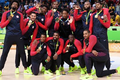 Los campeones de Río 2016, con Kevin Durant, Klay Thompson, Draymond Green y Carmelo Anthony, entre otros