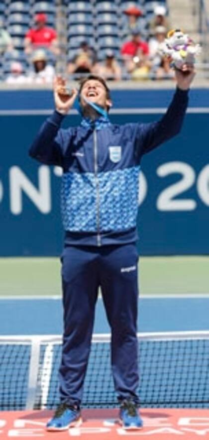 La felicidad de Facundo con su primer lugar del podio