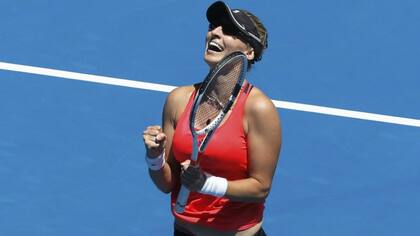 La felicidad de Mirjana Lucic, semifinalista en Australia