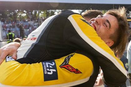 La felicidad de Nicolás Varrone: en las 6 Horas de Monza, al igual que enlas 24 Horas de Le Mans, el argentino protagonizó un stint imperial para dejar el auto a tiro del triunfo