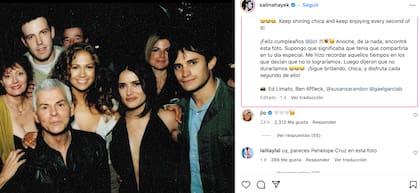 La felicitación de Salma Hayek a JLo