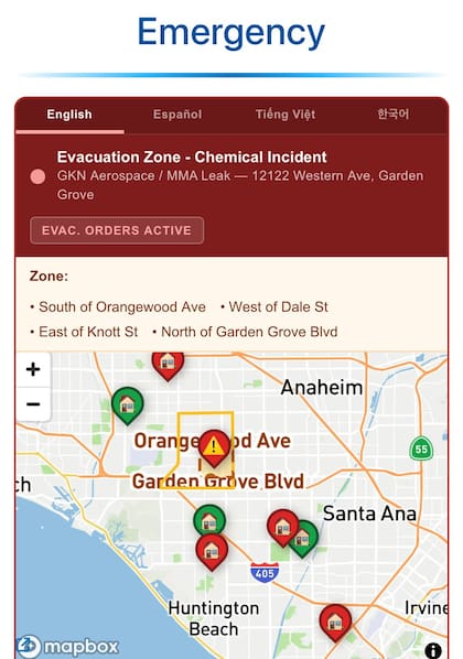 La FEMA podrá ofrecer asistencia para respaldar las operaciones que siguen activas en Garden Grove