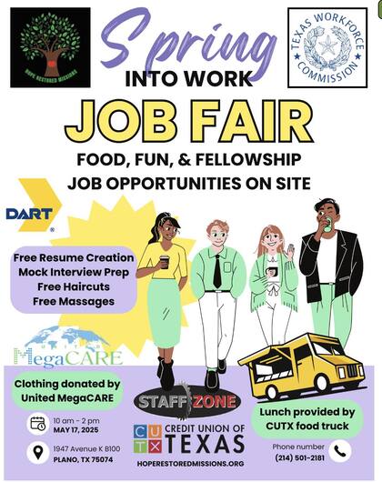 La feria de empleo de HRM se realiza en Plano, Texas este sábado