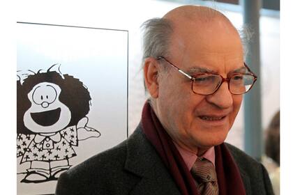 Del archivo de la feria: se emitirá un fragmento del discurso inaugural de Quino, en 2014