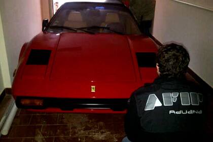 La Ferrari 308 GTS que secuestró la AFIP
