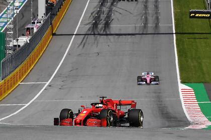 Los problemas de Sebastian Vettel (Ferrari) en las pruebas de hoy en Austria