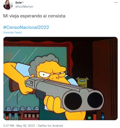 La figura de Moe Szyslak representa para muchos su humor durante la consulta del censo
