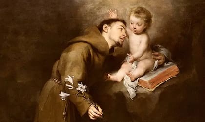 La figura de San Antonio de Padua a menudo es representada con un Niño Jesús (Fuente: ACI)