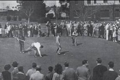 La final del Abierto Argentino de Golf, en el año 1946