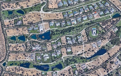 La Finca Madrid con vista satelital