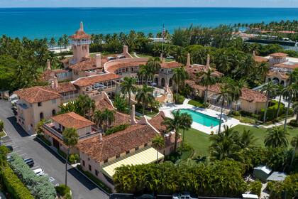 La finca Mar-a-Lago del expresidente Donald Trump en Palm Beach, Florida