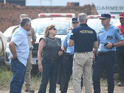 La fiscal adjunta Bettina Croppi, en la zona de búsqueda de Lian