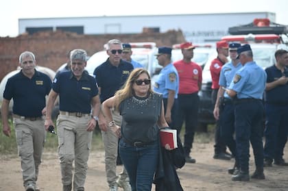 La fiscal durante la búsqueda de Lian