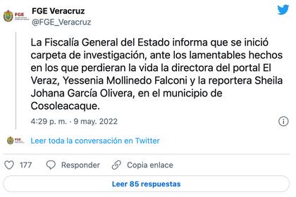 La Fiscalía dio a conocer que investiga los crímenes contra las periodistas