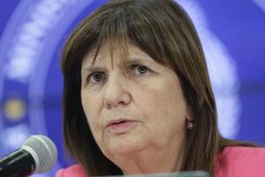 La flamante ministra de Seguridad, Patricia Bullrich, durante el anuncio del protocolo de ordenamiento público