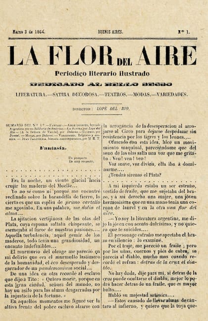 La flor del aire, de 1864