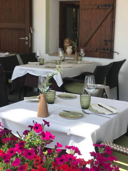 La florida terraza del restaurante