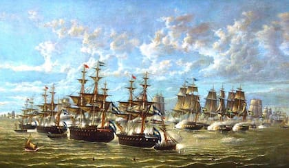 La flota argentina que combatió contra la brasileña en el Combate de los Pozos
Foto: Argentina.gob.ar
