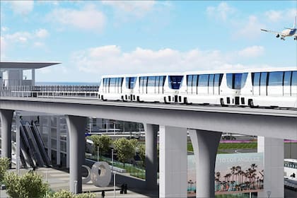 La flota del Skylink constará de 44 vagones totalmente eléctricos, fabricados con un 98 % de materiales reciclables, en tanto el tren generará parte de su energía mediante frenado regenerativo