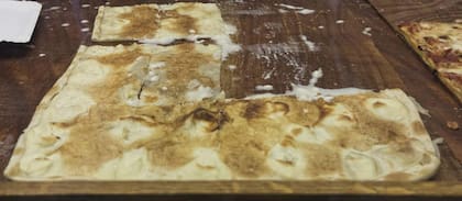 La focaccia di Recco con queso, de Italia