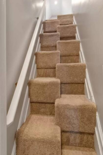 La forma de esta escalera llamó la atención de un usuario de TikTok que realizó un video que se volvió viral