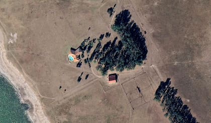 La forma en "Y", vista desde el satélite de Google