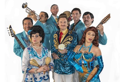 La formación actual de Los Amados, desopilantes y talentosos