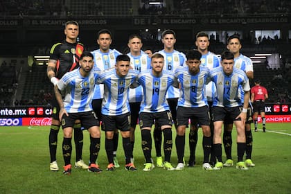 La formación de la selección argentina en el primer amistoso contra México