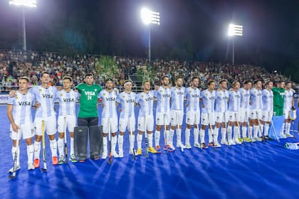 La formación de los Leones en uno de los últimos partidos de la FIH Pro League 2022-23