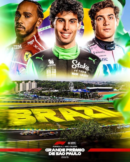 La Fórmula 1 eligió una foto especial de Franco Colapinto para promocionar el GP de Brasil y causó furor.