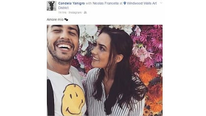 La foto con la que Candela y Nicolás oficializaron su romance