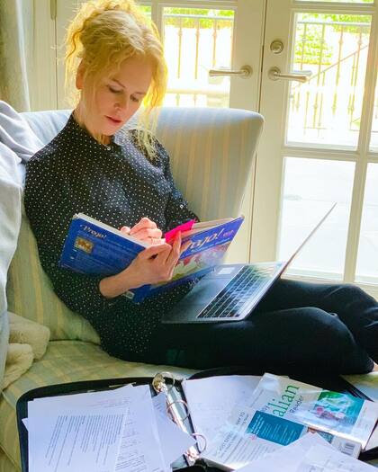 La foto con la que Nicole Kidman permitió que sus seguidores conozcan cómo es el living de su casa de Nashville