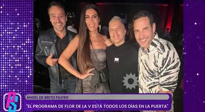 La foto con la que Pampito acusó de "fallutos" a Ángel de Brito y Flor de la V (Foto: Captura Programa Puro Show)