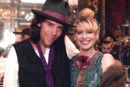 La foto con su padre, John Gilbert Getty, que ella eligió para comunicar su muerte, en noviembre de 2020.