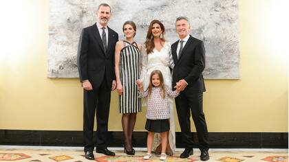 La foto de Antonia Macri con los reyes de España