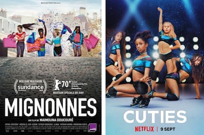 La foto de apertura de Mignonnes y Cuties, en Netflix