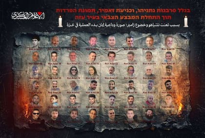 La foto "de despedida" publicada por Hamas