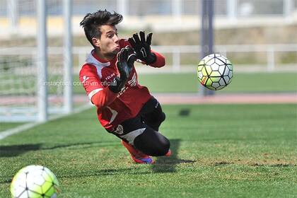 La foto de Ezequiel con el primer equipo