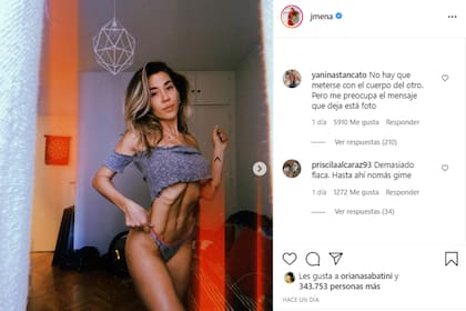 La foto de Jimena Barón que alertó a sus seguidores y le preguntaron por su salud