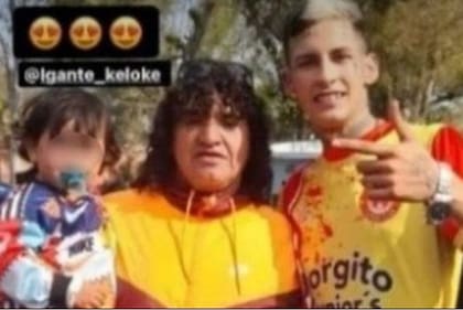 La foto de L-Gante con "El Viejo" Cantero, el fundador de Los Monos que circula en las redes