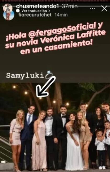 La foto de la pareja en el casamiento.