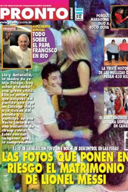 La foto de la verdad, Messi fue sorprendido por los flashes muy cerca de una mujer rubia