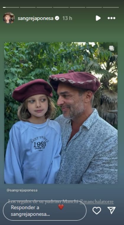 La foto de Magnolia con la boina de campo que le regaló su padrino, la cual despertó la polémica en la sección de comentarios