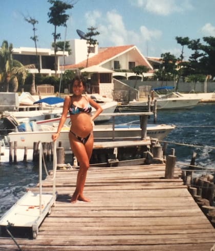 La foto de Stephanie Salas embarazada de Michelle, compartida por su hija en Instagram con motivo del Día de la Madre.